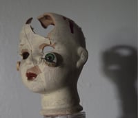 Image 4 of Horror Creepy Porcelain Doll Head LED Nightlight OOAK Halloween Art Scary Oddities 