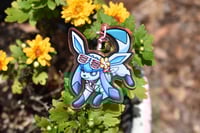 Image 1 of Beach-Style Glaceon Acrylic Keychain