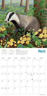 Image 2 of Bex Parkin: Wildlife Wall Calendar 2026