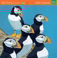 Image 1 of Bird Prints by Robert Gillmor Calendar 2026