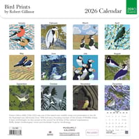 Image 2 of Bird Prints by Robert Gillmor Calendar 2026