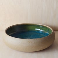 Image 1 of Teal deep serving platter