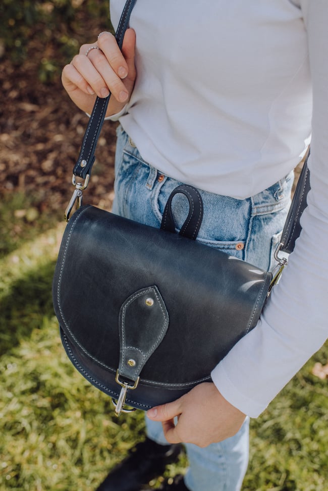 Denim Blue: Saddle Bag 