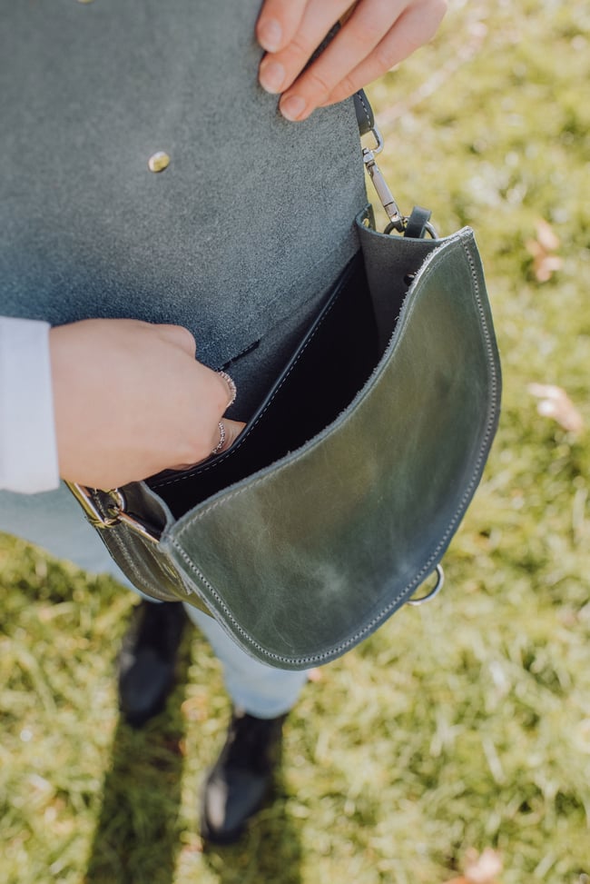 Denim Blue: Saddle Bag