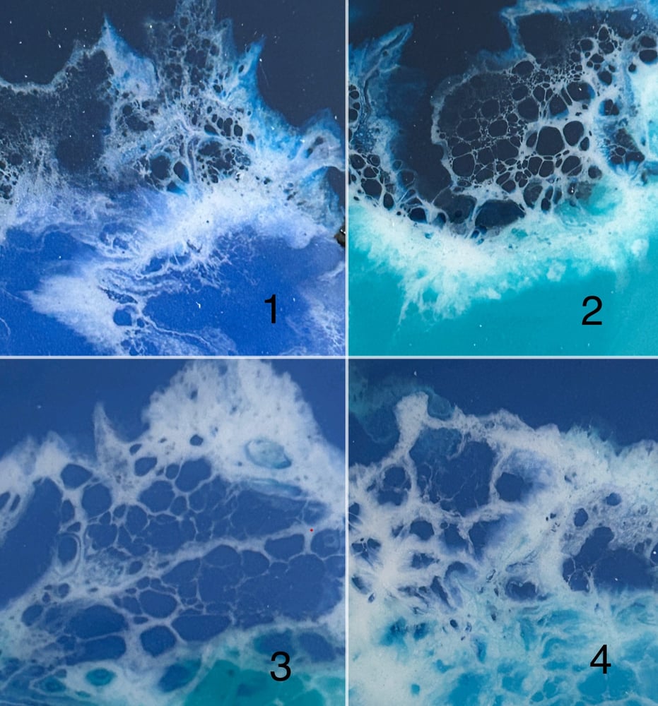 Image of 12” Resin Ocean Themed Clock with Numbers