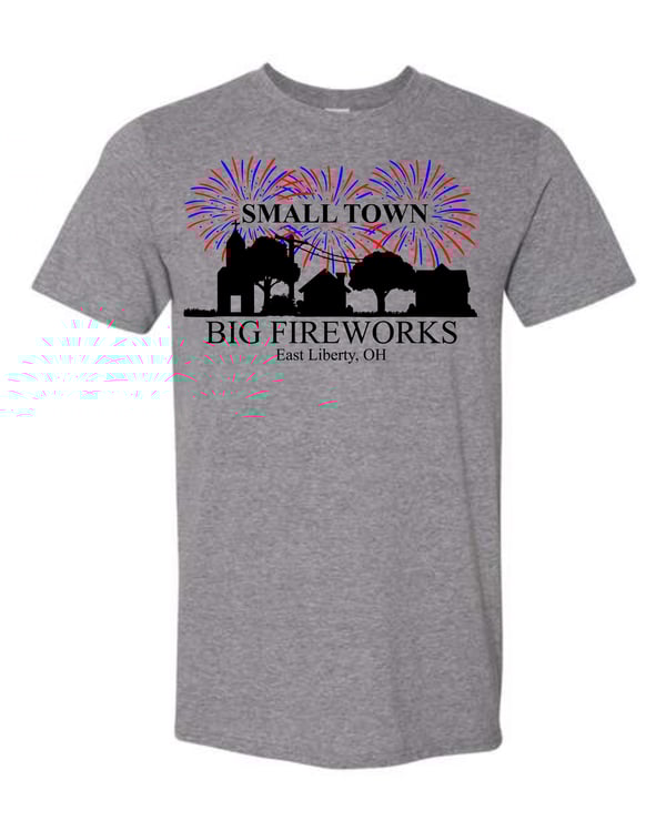 Image of East Liberty Fireworks Fundraiser Tee 2025