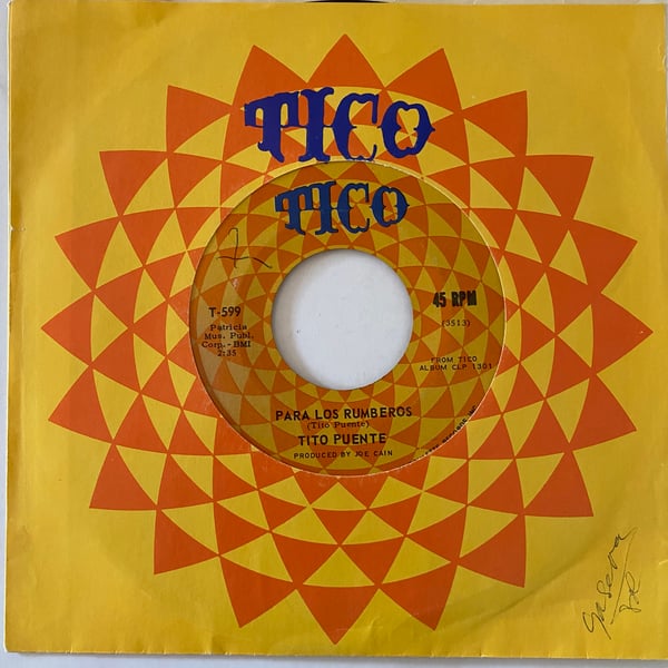 Image of Tito Puente "Para Los Rumberos" b/w "Nina Y Senora"