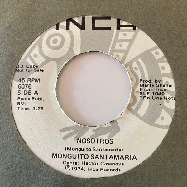 Image of Monguito Santamaria "Nosotros" b/w "Una Nota"