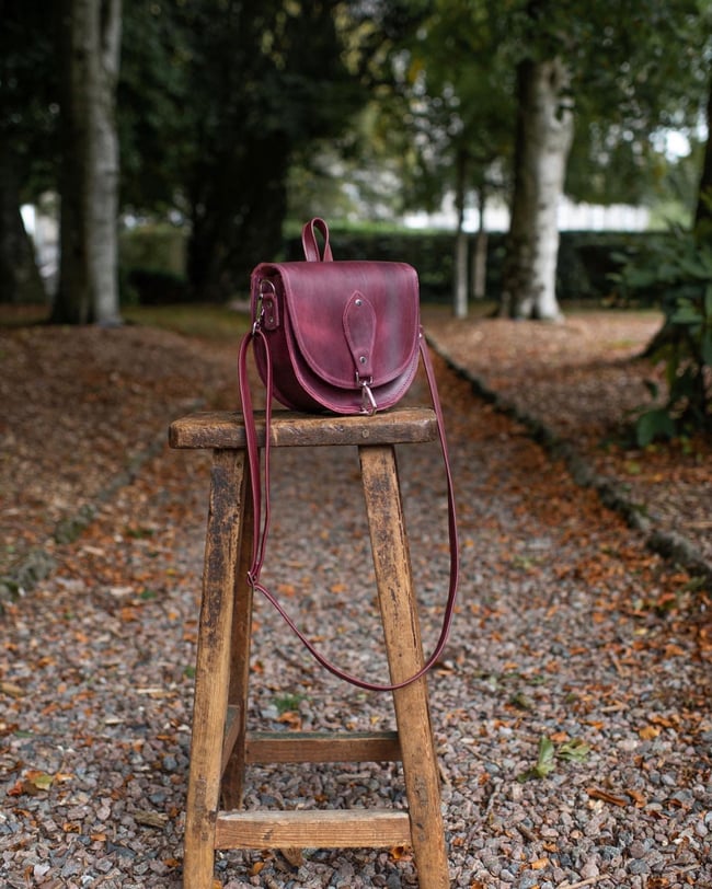 Burgundy: Saddle Bag 