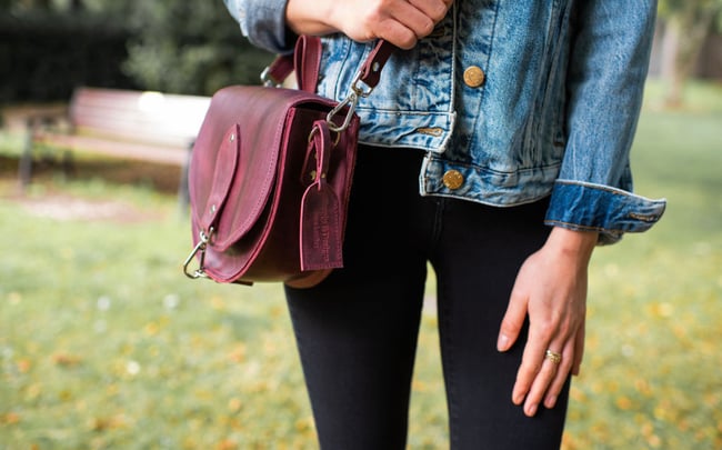 Burgundy: Saddle Bag 