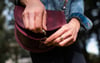 Burgundy: Saddle Bag 