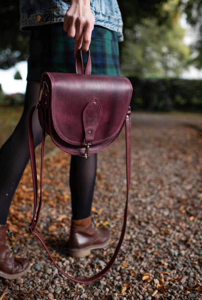 Burgundy: Saddle Bag 