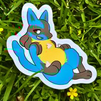 Chubby Lucario Sticker