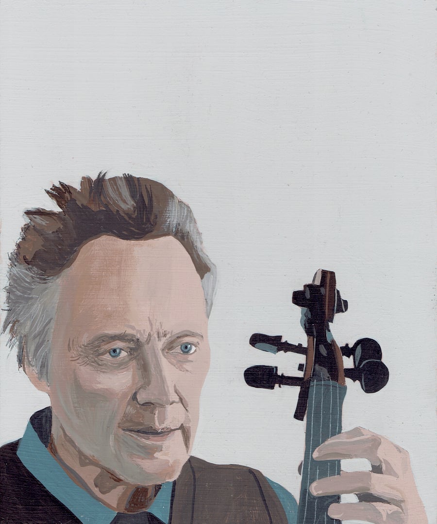 Image of CHRISTOPHER WALKEN PLAYING CELLO