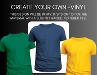 Image 1 of T-Shirts with HTV (Only)