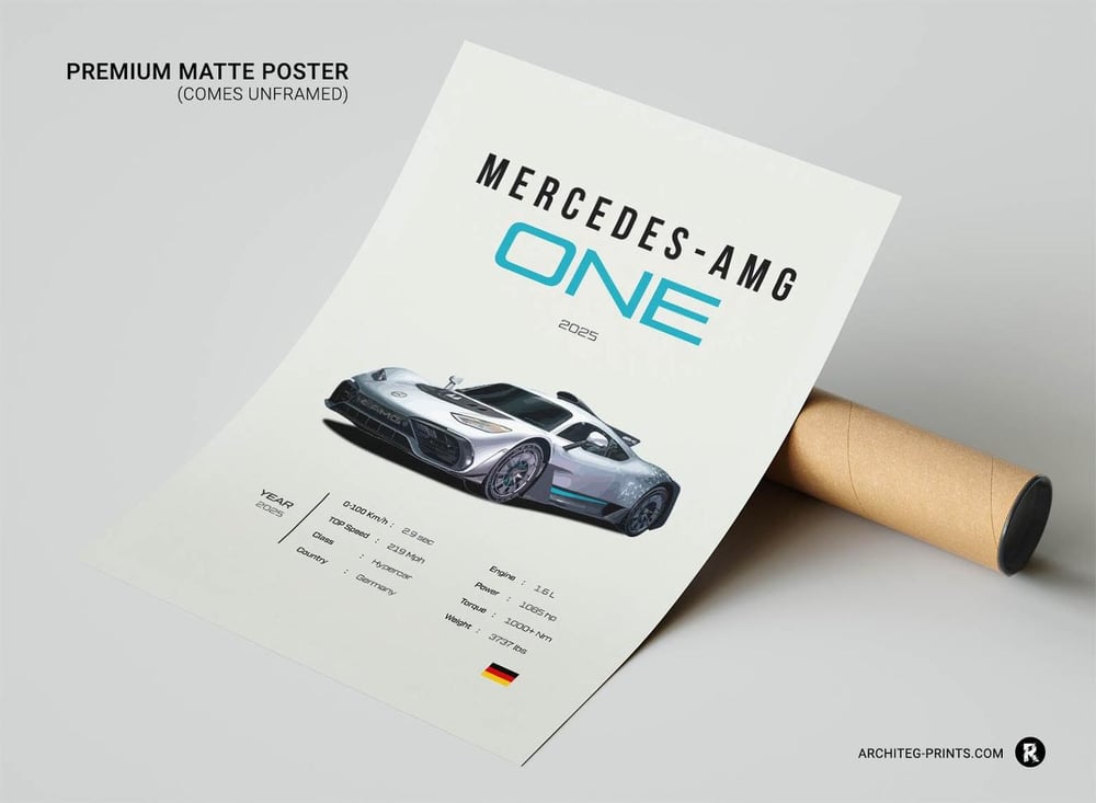 2025 Mercedes AMG One - Sport Car Poster