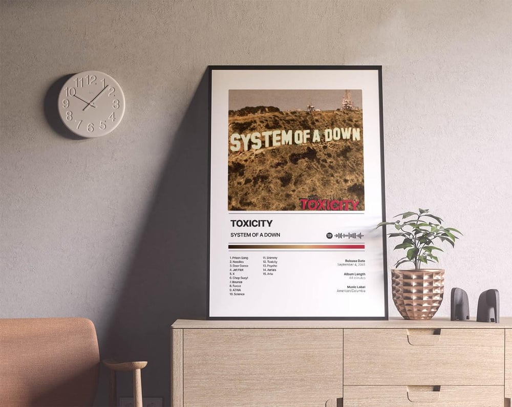 System Of A Down - Toxicity Music Album Cover Poster