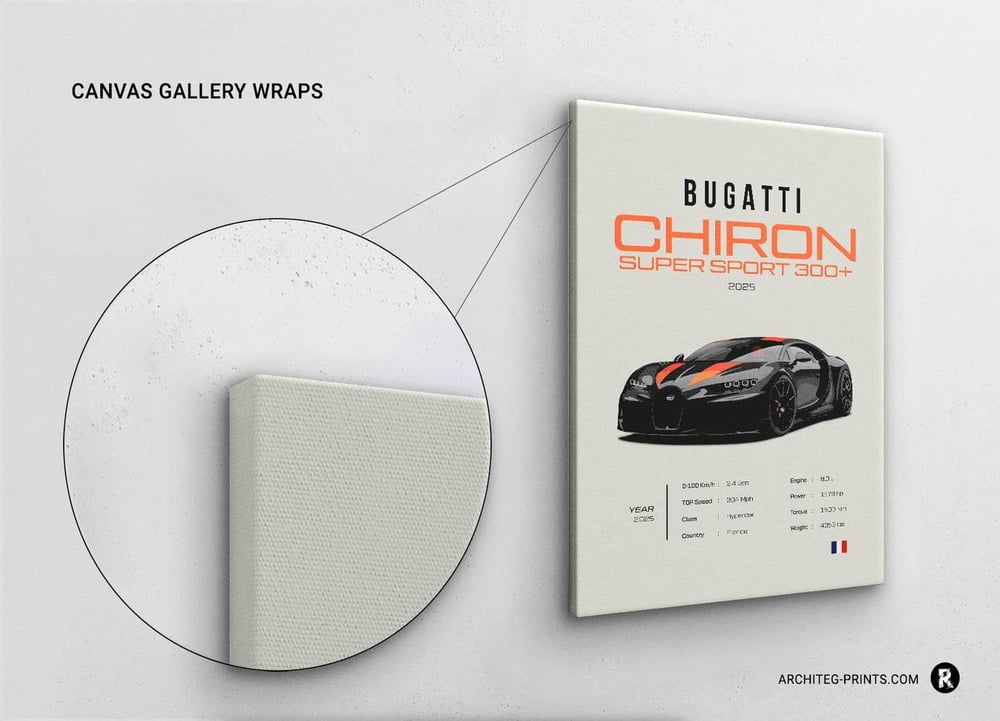 2025 Bugatti Chiron Super Sport 300 - Sport Car Poster