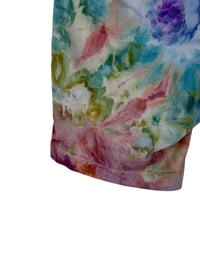 Image 4 of ♻️ UPCYCLED Ladies 16 Bermuda Shorts in Muted Watercolor Ice Dye
