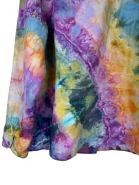 Image 9 of ♻️ UPCYCLED 1X (18W) Coldwater Creek Linen Jacket in Bright Ice Dye