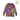 ♻️ UPCYCLED L Open Sweater Cardigan in Bright Watercolor Ice Dye