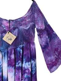Image 4 of ♻️ UPCYCLED 2X Torrid Boho Tunic/ Mini Dress in Purple Haze Ice Dye
