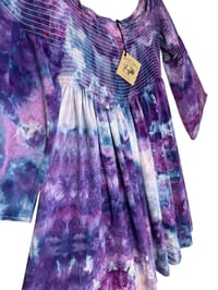 Image 6 of ♻️ UPCYCLED 2X Torrid Boho Tunic/ Mini Dress in Purple Haze Ice Dye
