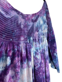 Image 9 of ♻️ UPCYCLED 2X Torrid Boho Tunic/ Mini Dress in Purple Haze Ice Dye