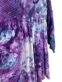 Image 10 of ♻️ UPCYCLED 2X Torrid Boho Tunic/ Mini Dress in Purple Haze Ice Dye