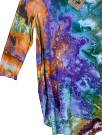 Image 4 of ♻️ UPCYCLED 1X/2X Plus Tunic Top in Bold Watercolor Ice Dye