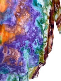Image 8 of ♻️ UPCYCLED 1X/2X Plus Tunic Top in Bold Watercolor Ice Dye