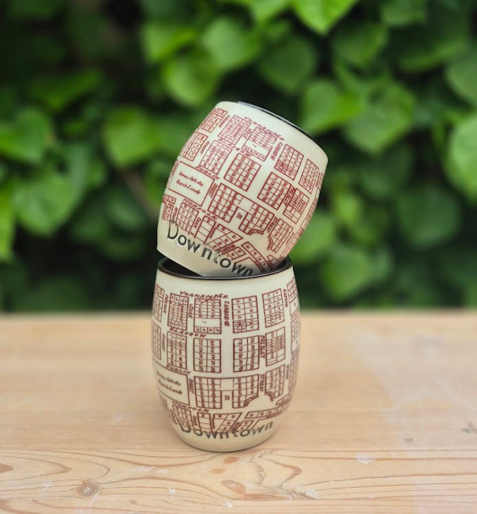 Image of Old Downtown Wee Wine cups Set of Two