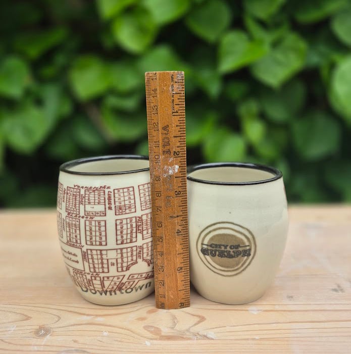 Image of Old Downtown Wee Wine cups Set of Two