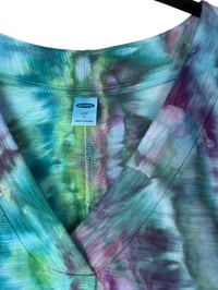 Image 7 of ♻️ UPCYCLED L Slub Knit Tunic Tee in Cool Agate Ice Dye