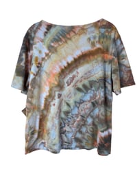 Image 4 of ♻️ UPCYCLED L Button Detail Knit Top in Earthy Agate Ice Dye