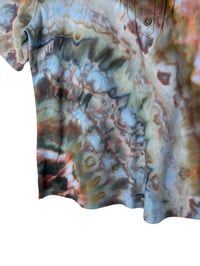 Image 6 of ♻️ UPCYCLED L Button Detail Knit Top in Earthy Agate Ice Dye
