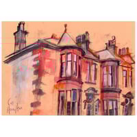 Image 1 of Hyndland Bay Windows - Charcoal, Soft Pastels and Pencil on Paper 