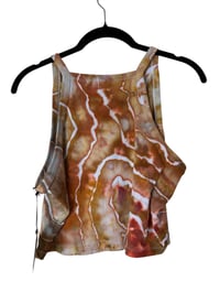 Image 3 of ♻️ UPCYCLED XL Crop Tank in Sedona Geode Ice Dye