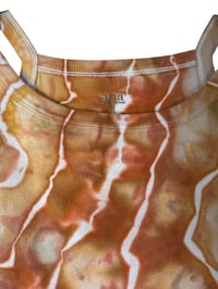 Image 6 of ♻️ UPCYCLED XL Crop Tank in Sedona Geode Ice Dye