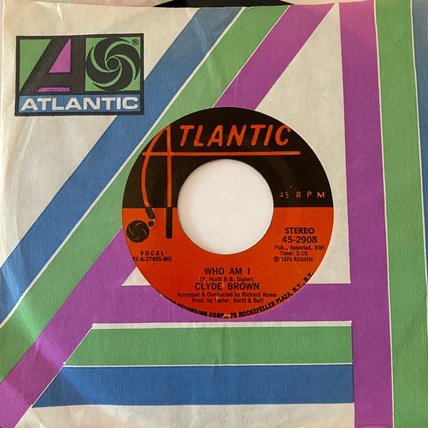 Image of Clyde Brown "Who Am I" b/w "You Call Me Back"