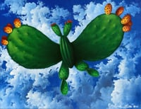 "Los Nopales De Mi Mama" Fine Art Print 