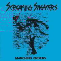 Image 1 of Screaming Sneakers -Marching Orders 12” Cloudy Effect Blue & Clear Vinyl.