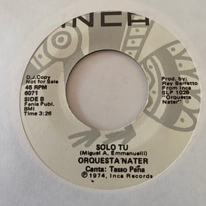 Image of Orquesta Nater "Vamos A Sonar" b/w "Solo Tu"