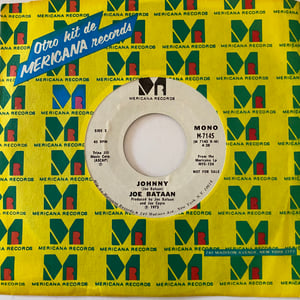 Image of Joe Bataan "Mujer Mia" b/w "Johnny"