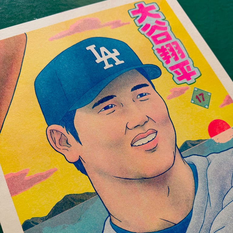 Shohei Risograph Print by John Pham Image 2