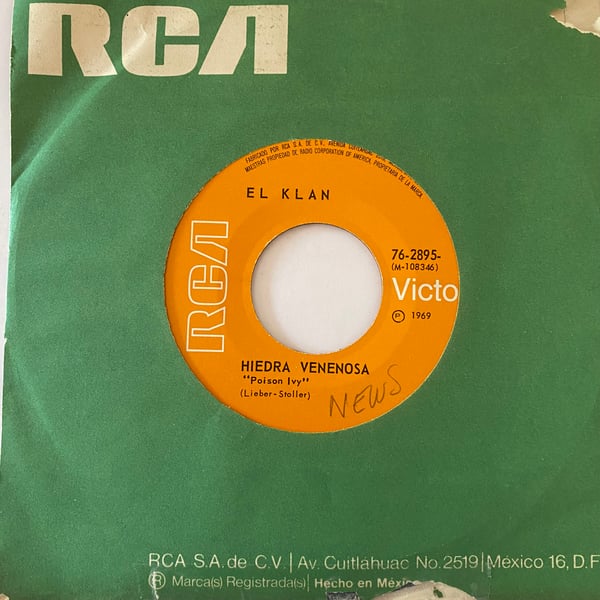 Image of El Klan "Hiedra Venenosa" (Poison Ivy) b/w "Mexico 70"