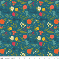 Image 1 of Denim Pressed Flowers From First Blooms