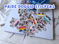 Image 1 of Pride Doggie Stickers