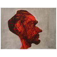 Image 1 of Ponder - Charcoal and Acrylic Paint on Paper 