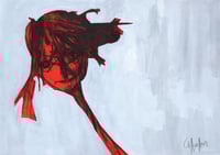 Image 2 of Kite - Charcoal and Arcylic Paint on Paper 